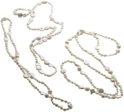 Pearl Esence Endless White Cultured Freshwater Baroque, Coin & Square Pearl Necklace Set