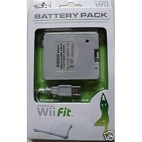 Rechargeable Battery and Cable Pack for Nintendo Wii Fit