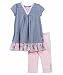 Calvin Klein Girls 2-6x 2 Piece Cap Sleeve Top Set, Assorted, 5