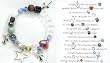 Faith Story Nativity Glass Beaded Bracelet Size Large 7-7.5"