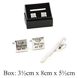 Men's Life Begins At 40 Cufflinks & Tie Pin Set