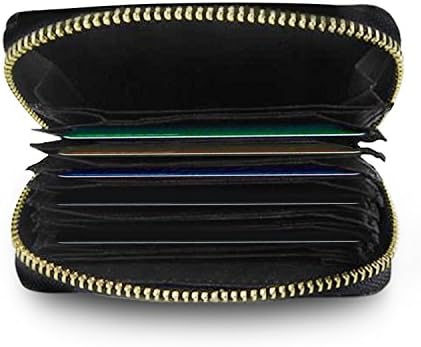 Genuine Wallet | Prime Grade Genuine Leather Multifunctional Accordion Style Wallet, Superb for Credit and Debit Cards/Cash/Business Cards/Etc., Vibrant Black