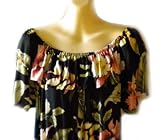 Hawaiian Muumuu Dress Mauve Orchid Flowers One Size Fits Most Rayon