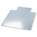 deflect-o RollaMat Studded Beveled Mat for Med/High Pile Carpet, 45w x 53l, Clear (CM15233)