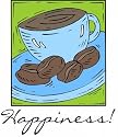 Happiness Coffee T-Shirt Dark Womens's Tank