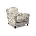 Williams-Sonoma Home Eaton Club Chair, Zebra Herringbone, Graphite, Antique Brass