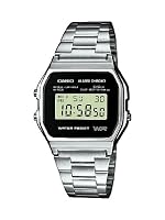 Casio - A158wea-1ef - Montre Homme - Quartz Digitale - Alarme Chronomtre Eclairage - Bracelet Acier Inoxydable Argent from Casio