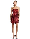 Eight Sixty Womens Animal Dress, Red Leopard, Medium