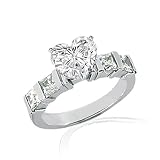 1.65 Ct Heart Shaped Diamond Engagement Ring SI2-H EGL 1.65 Ct Heart Shaped Diamond Engagement Ring SI2-H EGL