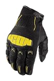 GLOVES HOOLIGAN 2 YELLOW XL ~ ICON CLOTHING ~