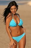 UjENA Sky Blue Ruffle