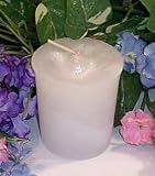 White Pure Unscented Candle.