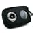 Black Silicone Skin Case Cover for Creative Labs Zen Stone Plus Speaker 2gb & 4gb + Neck Lanyard
