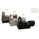 Ncstar Red/Green Dot Reflex Sight Silv Integrated Mount Includes Extra Battery & Mounting Tool