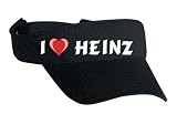 Embroidered Visor with I Love Heinz