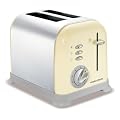 Morphy Richards 2-Scheiben-Toaster / 950 Watt / Auftaufunktion / Aufw�rmfunktion / Kr�melklappe / cr�me