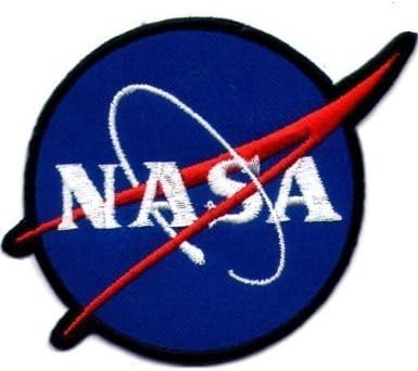 8.4x6.9 CM Nasa Space Blue Shuttle Appliques Hat Cap Polo Backpack Clothing Jacket Shirt DIY Embroidered Iron On / Sew On Patch