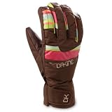 Dakine Womens Tahoe Short Glove - Brown and Fall Stripe