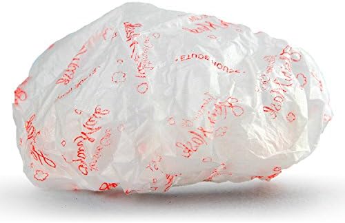Printed Round Disposable Shower Caps with Elasticated Band, 48 pieces (48, Red Pattern)