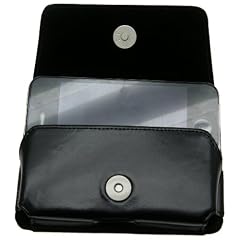 Original MTT Quertasche fuer / Apple iPhone 4 - 4 S / Horizontal Tasche Ledertasche Handytasche Etui mit Clip und Sicherheitsschlaufe* Spezielle Anfertigung