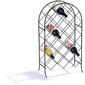 21 Bottle Trellis Wine Rack in Black by Spectrum by Spectrum