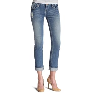 Buy !iT Jeans Junior's Jojo Mid Rise Straight Leg Cuff Crop by !iT Jeans