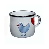 青い鳥　ままごとホーロー食器＜マグカップ＞ミュンダー　エマイル社・ドイツの画像