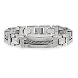 Stainless Steel Cable And Spring Masculine Men's Link Bracelet