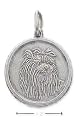 Sterling Silver Yorkshire Terrier Id Charm