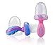 Nuby 2-Pack Nibbler with Cap, Colors May Vary