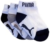 White Gripper Mini Quarter Crews- 3 Pack(Infant to Baby)
