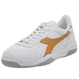  : Diadora Heritage Men's Maverick Sneaker,White/Tangerine,7.5 M