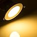 Lemonbest Dimmable LED Ceiling Light 7W Recessed LED Downlight for Ceiling Indoor Warm White