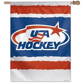 Wincraft USA Hockey 27x37 Vertical Flag: Sports &amp; Outdoors
