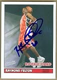 Raymond Felton Autographed/Hand Signed Basketball Card (Charlotte Bobcats) 2005 Topps Bazooka #202