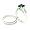 Classic 2-piece Wedding Set w/Emerald & White CZs, 6