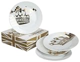 Rosanna Kings Road Gift-boxed Dessert Plates, Set of 4