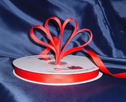 Grosgrain Ribbon 3/8" - 50 Yards (150 FT) - Red - Sewing - Craft - Wedding Favors