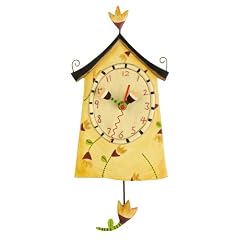 Wanduhr Vogelhaus Pendeluhr Tulip House Clock von Michelle Allens Design C648