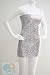 Sexy Sparkly Sequin Tube Dress - Silver
