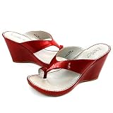 Bolo -- *Simone Red BL5174 -- Women's Shoes,Comfort Shoes,Sandals