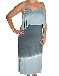 Tie Dye Print Spaghetti Strap Jersey/Viscose  Dress