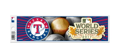 MLB Texas Rangers 2011 American League Champions Bumper Sticker