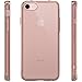 iPhone 7 Case, LK [Air Hybrid] Ultra Slim Shockproof [Crystal Clear] Back Protective Case + TPU Bumper Cover for Apple iPhone 7 (Rose Clear)