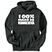 100% MADE IN Minnesota Usa States Mens Hoodie (Black, Size Small)
