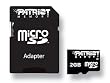 Patriot PSF2GMCSD3P 2GB MicroSD Card with MiniSD and SD Adapter