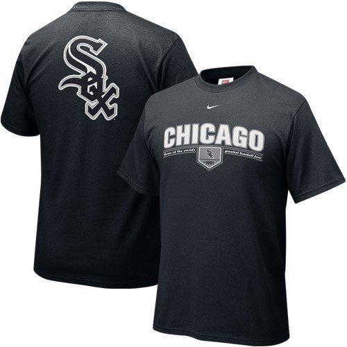 Nike Chicago White Sox Black Arched Date T-shirt