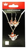 Texas Longhorns - NCAA Earrings & Pendant Necklace Gift Set