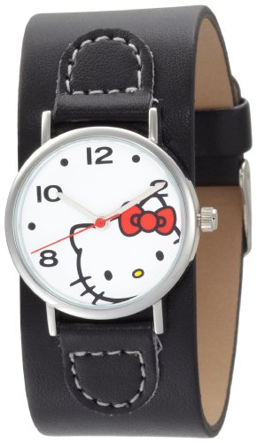 Hello Kitty Women's H3WL1000BK White Dial Watch