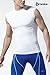 TM-R15-WHTZ_X-Large j-2XL Tesla Men's Cool Dry Compression Baselayer Sleeveless R15